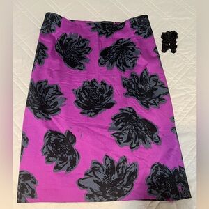 Lane Bryant Purple Midi Pencil Skirt for Cocktail